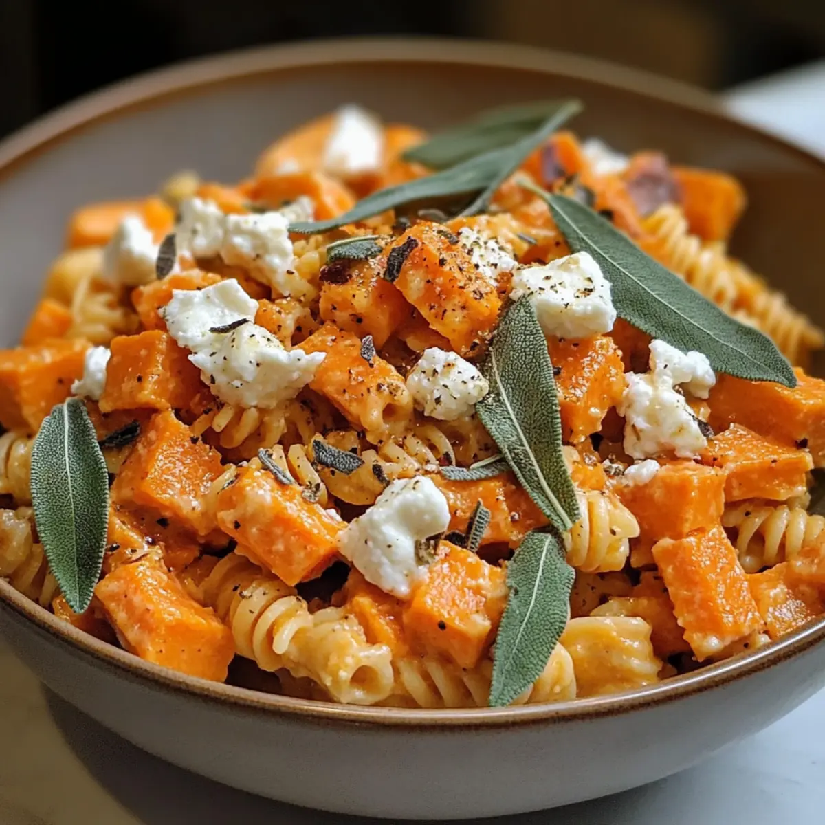 Unwiderstehliches viral Süßkartoffel Ziegenkäse Salbei Pasta Rezept