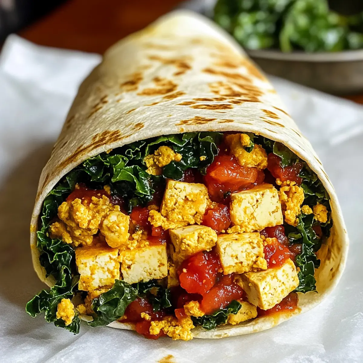 Scrambled Tofu Frühstücks-Burritos Rezept